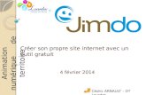 Atelier numérique, créer son premier site internet avec Jimdo