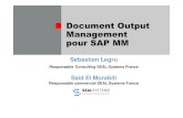 SAP MM  Génération, impression, distribution dossiers Achat