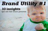 Brand utility : 10 insights qui ont fait leurs preuves