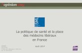 Les Français et la médecine - SML- OpinionWay août 2014