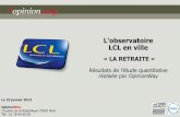 L'Observatoire LCL en ville - La retraite - OpinionWay pour LCL - février 2014