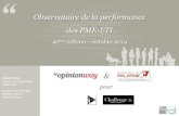 Baromètre PME-ETI Banque Palatine Challenges Itélé par OpinionWay - octobre 2014