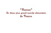 Rennes - le grand marché alimentaire - de France