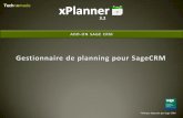 xPlanner 3.2 : gestionnaire de planning pour Sage CRM