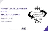 Open challenge hack your phd 11février2013