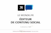 Le Monde.fr - Editeur de contenu social - Oct 2012