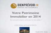 Comment investir dans l'immobilier autrement ? Nantes 10 JUILLET 2014. Conférence Cocktail & Placement