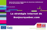4emes Rencontres Nationales du etourisme institutionnel - La strategie de BonjourQuebec.com