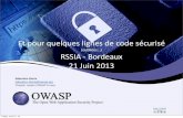 OWASP Top10 2013 - Présentation aux RSSIA 2013