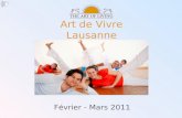 Art De  Vivre  Lausanne    FéVrier &  Mars 2011