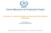 Centre Marocain de Production Propre - Gestion et valorisation des déchets industriels