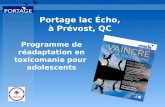 Réadaptation en toxicomanie pour adolescents - Portage Lac Écho, Québec