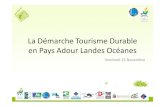 MOPA et Pays Adour Landes Océanes - Formation 22 et 23 novembre 2012 - la démarche tourisme durable en pays adour landes océanes