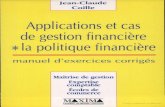 Applications et cas de gestion financière  la politique financière