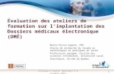 Communiquer les données probantes pour soutenir l'implantation des dossiers médicaux électroniques (DMÉ) - Marie-Pierre GAGNON