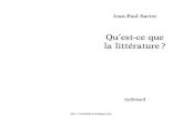 Jean-Paul Sartre - Qu'est-ce que la Litterature