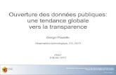 Ouverture des données publiques: une tendance globale vers la transparence