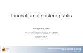 Innovation dans le secteur public