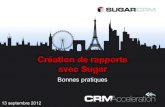 Reporting Best Practices - SugarCRM Acceleration - Paris 13 Sep 2012