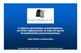 GéoMont, un levier régional à la mise en œuvre de partenariats gouvernementaux