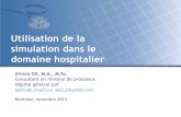 Utilisation de la simulation dans le domaine hospitalier