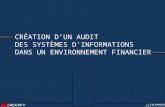 Soutenance - Création d'un audit des systèmes d'informations dans un environnement financier