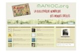 Manioc : bibliothèque numérique des mondes créoles