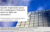Parcours Sudoc - Quelle trajectoire pour les catalogues français dans le web de données ?