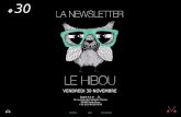 Newsletter #30   le hibou agence .v. du 30 novembre 2012