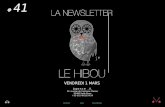 Le Hibou Newsletter #41 SPÉCIAL AUTOMOBILE du 1er Mars 2013