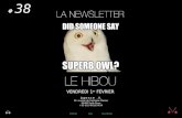 Newsletter #38 le hibou special Super Bowl du 8 février 2013