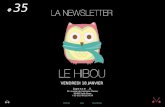 Newsletter #35 - Le Hibou Agence .V. du 18 janvier 2013