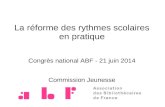 Congrès ABF 2014 - Bibliothécaires et réformes des rythmes scolaires - Caroline Simon