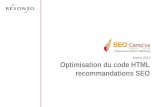 SEO: Optimisation du code HTML - Gilles Tran - SEO Campus 2010