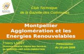 Montpellier Agglom©ration et les Energies Renouvelables
