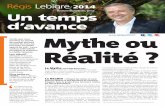Mythes ou réalités - Régis Lebigre 2014 - Un temps d'avance - Carnet de Campagne n°2