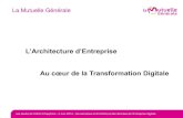 Les Jeudis de l'AFAI - 5 juin 2014 - La gouvernance et l'architecture des données de l'entreprise digitale - Le retour d'expérience de la Direction de l'Architecture à La Mutuelle