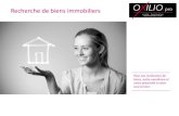 Oxilio - présentation client - recherche de biens immobiliers