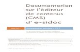 Documentation cms e-sidocv1.1