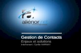 La gestion des contacts mail - Aliénor