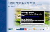 Presentation de l'audit qualité des sites web des communes du Lot-et-Garonne par AEC