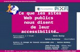 Ce que les sites publics disent de leur accessibilité... Accessiday 28 mai 2014