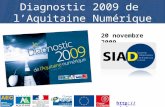 Diagnostic 2009 de l'Aquitaine Numérique  - Présentation