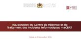 Présentation du Centre marocain de Réponse et de Traitement des Incidents  Informatiques
