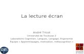 André Tricot : la lecture écran