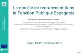 Le modèle de recrutement dans la fonction publique espagnole