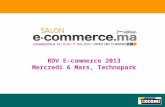 Présentation des nouveautés de la deuxième édition 2013 du salon e-Commerce par Mlle Sanaa Mouhsine, directrice générale XCom Maroc
