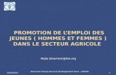 Emploi des jeunes dans l'agriculture FAO tunisie