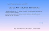 889 cafés mythiques parisiens