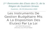 Guelmim instruments de gestion budgétaire